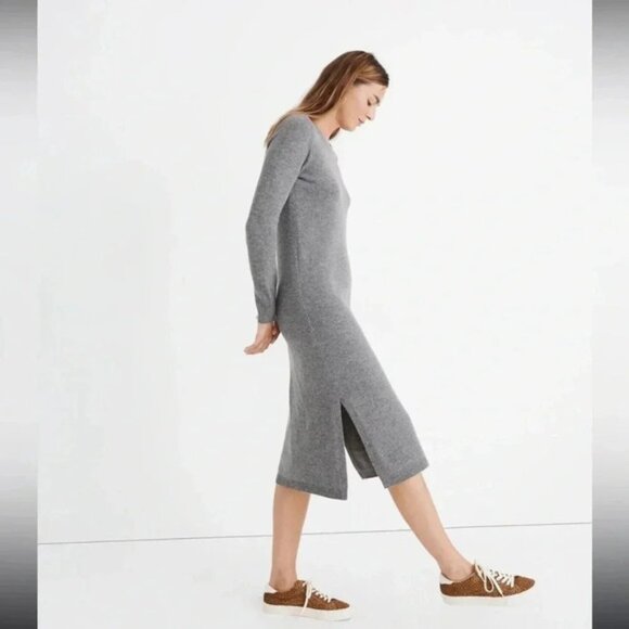 Madewell Merino Wool Midi Sweater Dress size medium - Picture 4 of 14